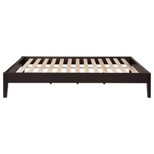 English Elm Redmond Eastern King Platform Bed - Modern Minimalist Design In Rich Cappuccino Finish For Elegance B062S00951-GIGA