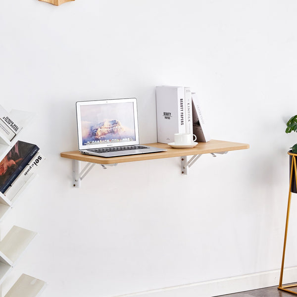 English Elm Laundry Wall Mounted Folding Table – Space-Saving Design, Perfect For Home Office, Kitchen & More! W3226P278937