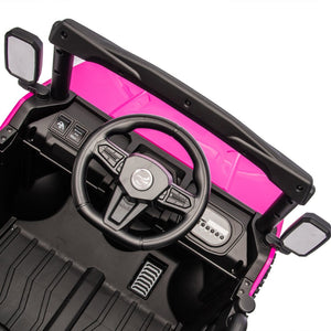 English Elm 24v 400w Six Wheel Kids Electric Dump Truck 4wd Remote Control Ride on Toy Pink W1578P353181