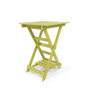 English Elm Summit Ridge Recycled Hdpe Outdoor Folding Bar Table Weather Resistant Eco Patio Yellow B2745P409709