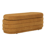 OSP Home Furnishings Clifford Storage Bench Medallion Sherpa