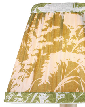 Currey & Company Aviary Handwoven Natural Moss Green Tapered Shade for Bohemian Chandelier Fixtures Moss / Ivory 0900-0043