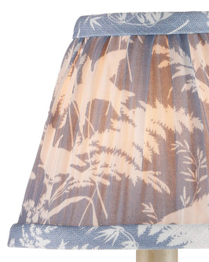 Currey & Company Aviary Handwoven Natural Moss Green Tapered Shade for Bohemian Chandelier Fixtures Dusty Blue / Ivory 0900-0044