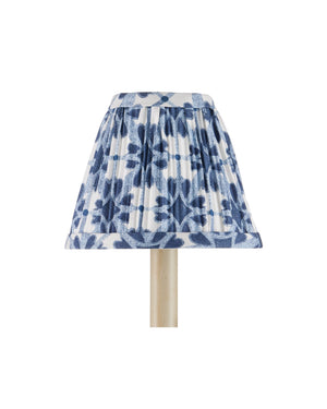 Currey & Company Pembrook Handcrafted Tapered Blue Chandelier Shade Artisan Natural Candelabra Accent 0900-0054