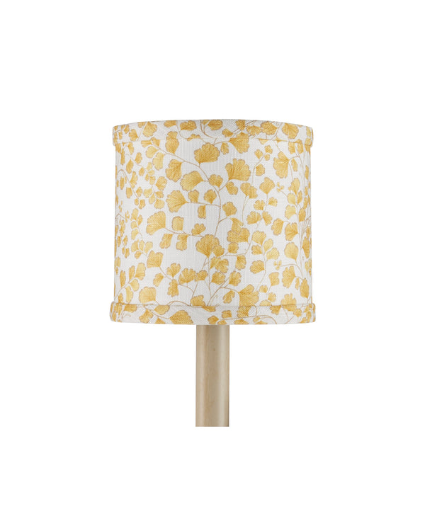 Currey & Company Maiden Woven Drum Chandelier Shade Handcrafted Bohemian Accent for Dining Fixtures Yellow / Ivory 0900-0058