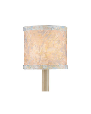 Currey & Company Wildflower Handcrafted Natural Drum Chandelier Shade for Dining and Entryway Decor Pastel Blue / Pastel Pink / Ivory 0900-0060
