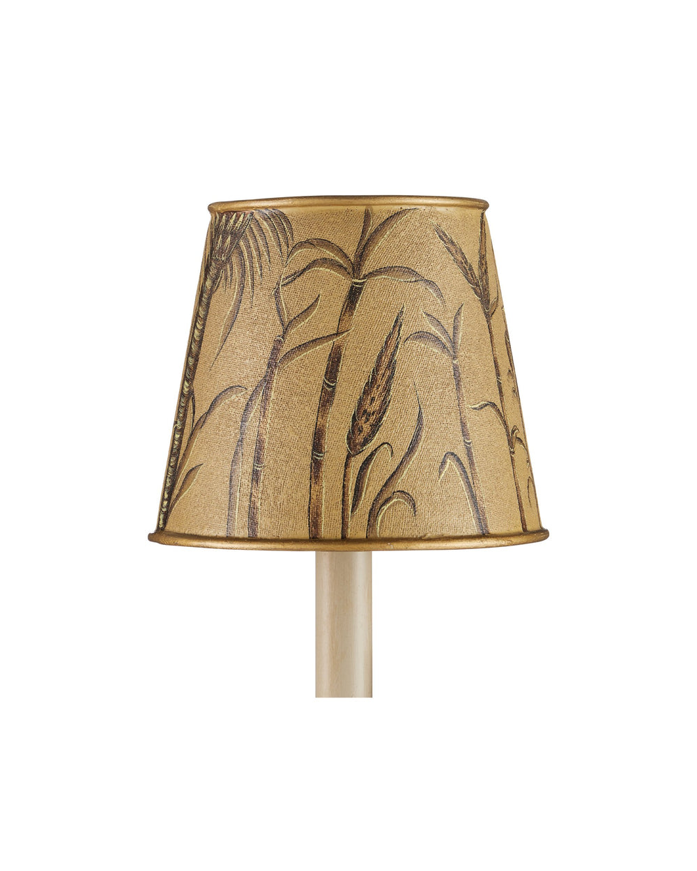 Currey & Company Jouy Gold Botanical Toile Tapered Chandelier Shade for Traditional French Interiors 0900-0069