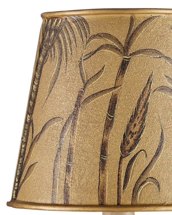 Currey & Company Jouy Gold Botanical Toile Tapered Chandelier Shade for Traditional French Interiors 0900-0069