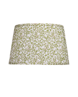 Currey & Company Maiden Fern Pleated Botanical Lamp Shade with Ginkgo Inspired Tapered Silhouette Green / Ivory 0900-6015