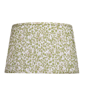 Currey & Company Maiden Fern Pleated Botanical Lamp Shade with Ginkgo Inspired Tapered Silhouette Green / Ivory 0900-6015