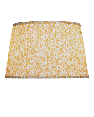 Currey & Company Maiden Fern Pleated Botanical Lamp Shade with Ginkgo Inspired Tapered Silhouette Yellow / Ivory 0900-6016