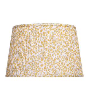 Currey & Company Maiden Fern Pleated Botanical Lamp Shade with Ginkgo Inspired Tapered Silhouette Yellow / Ivory 0900-6016