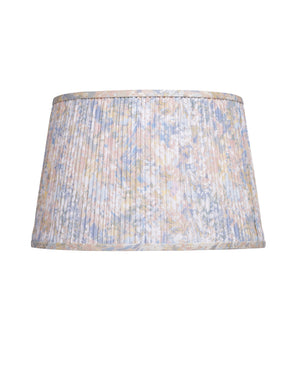 Currey & Company Wildflower Pleated Tapered Lamp Shade with Bold Botanical Print for Eclectic Spaces Pastel Blue / Pastel Pink / Ivory 0900-6018