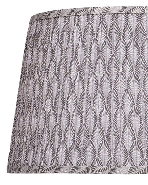 Currey & Company Plume Coastal Pleated Tapered Fabric Shade for Table Lamps in Living or Bedroom Stone / Ivory 0900-6022