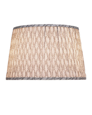 Currey & Company Plume Coastal Pleated Tapered Fabric Shade for Table Lamps in Living or Bedroom Stone / Ivory 0900-6022