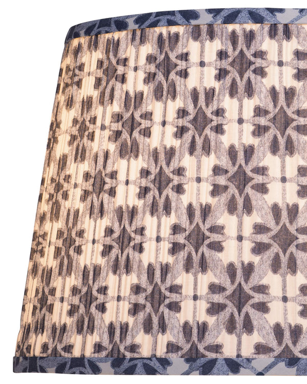 Currey & Company Pembrook Pleated Fabric Tapered Shade in Jewel Blue for Elegant Living Spaces 0900-6024