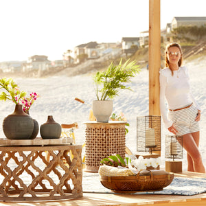 Osiris Vase Charcoal Grey and Bronze 09004 Cyan Design