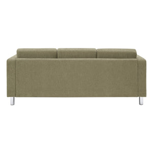 OSP Home Furnishings Pacific Contemporary Sofa with Chrome Legs and Performance Fabric for Modern Living Rooms PAC53-S126