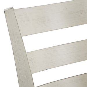 Jaxley Ladder Back Swivel Counter Stool with Cushioned Seat and Rubberwood Frame