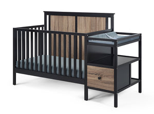 English Elm Connelly Convertible Crib Changer Combo Solid Wood Nursery Furniture Two Tone B022P204836