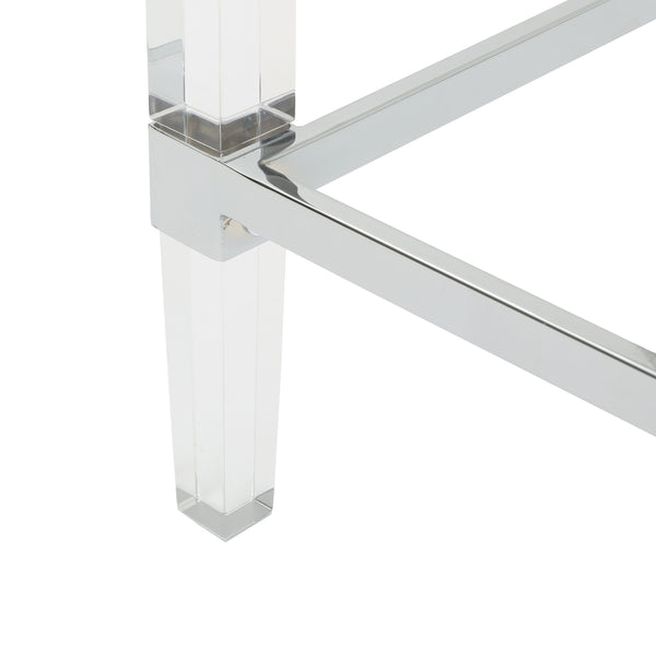 English Elm Christopher Knight Home® - RECTANGLE Clear Glass Coffee Table 51.5"x29.5" Sleek Modern Low-Profile Design Durable Tempered Surface 61529.00