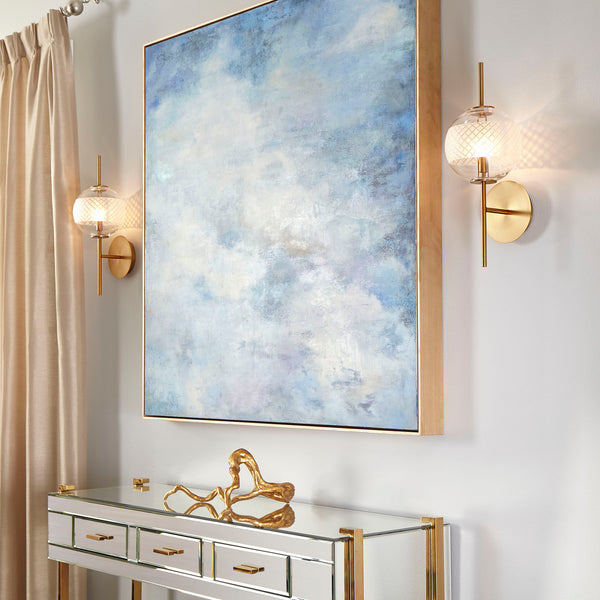 Drifting Gold Sculpture Gold Leaf 09132 Cyan Design