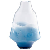 Water Dance Vase Clear and Cobalt 09167 Cyan Design