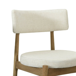 English Elm Christopher Knight Home® - Mid Century Modern Counter Stools Set Of 2 - Natural Wood & Beige Upholstered Comfort Design N771P205427A