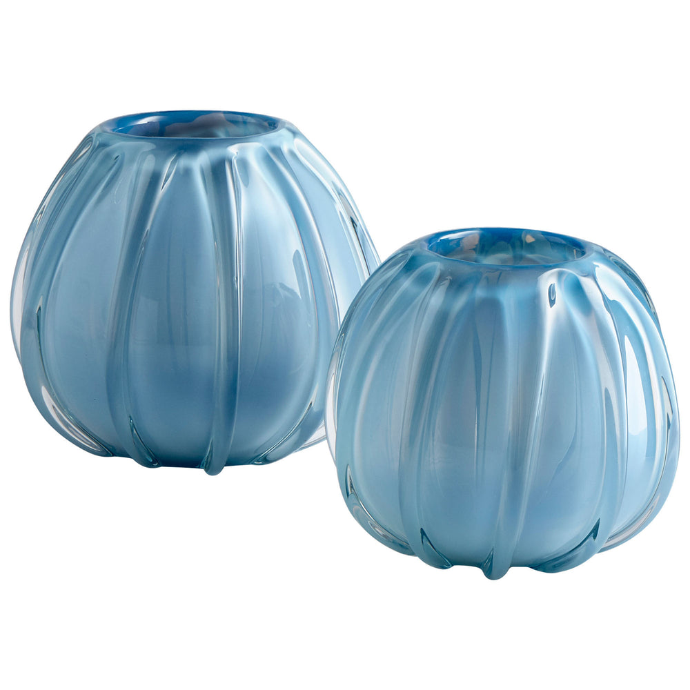 Artic Chill Vase Blue 09194 Cyan Design