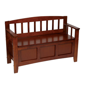 OSP Home Furnishings Metro Entry Way Bench Walnut finish