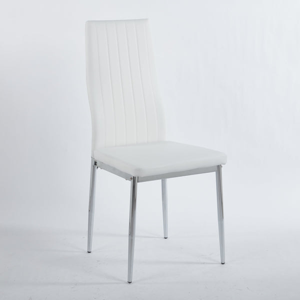 English Elm 1+4,5Pieces Mid-Century Dining Set With Glass Top - Stylish Table & Versatile Accent For 4-6 Guests W234S00131