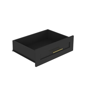 English Elm Tall Armoire Wardrobe Closet For Stylish Bedroom Storage - Sliding Barn Doors, Drawers & Open Shelves W1321S00025-GIGA