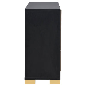 English Elm Medici Black 6-Drawer Dresser - Modern Storage Solution With Stylish Design & Ample Space For Essentials B062P353273