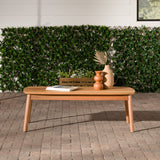 English Elm Walker Edison - Contemporary Eucalyptus Wood Patio Coffee Table – Natural