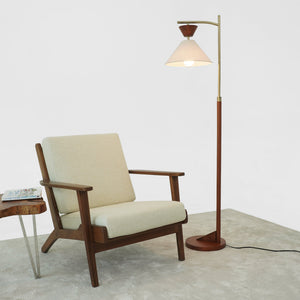 English Elm Ashcroft Furniture - Contemporary Floor Lamp Zensa - Stylish Brown Light For Cozy Living Room, Bedroom & Office Decor B183P315130