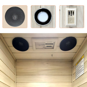 English Elm Xy-909mb-r--a Personal Far Infrared Sauna Cabin European Aspen Wood Spa Home Gym W5628P491818