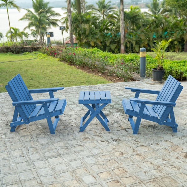 English Elm Shoreline Recycled Hdpe Folding Adirondack Chair Fully Assembled Modern Patio Seating Blue B2745P409684