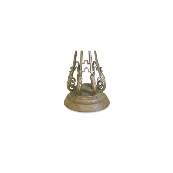 Butler Specialty Budapest Elegant Metal & Stone Decorative Pedestal Planter - French Provincial Accent For Your Home Gold Pastor Stone,Wrought Iron 935070-butler