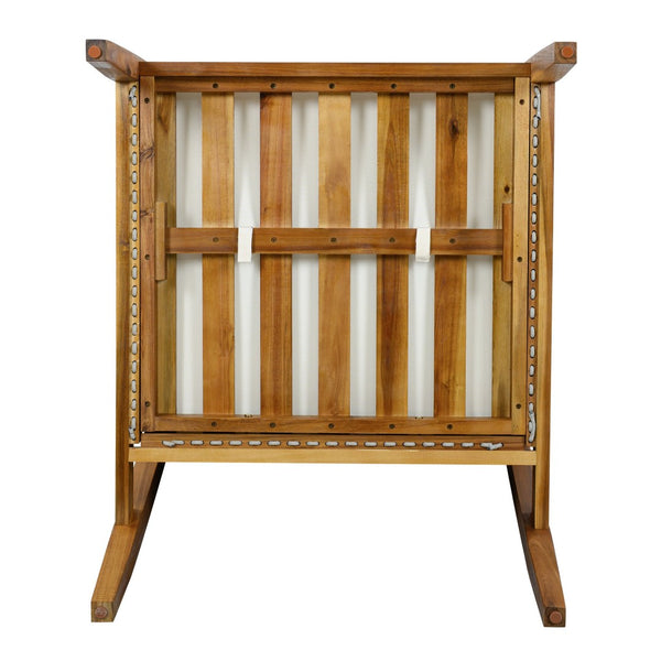 English Elm Outdoor Acacia Wood Club Chair with Woven Rope Panels and Resort Style Patio Comfort Beige,Teak N768P408130T