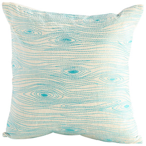 Pillow Cover - 18 x 18 | Turquoise/White 09391-1 Turquoise/White 09380-1 Cyan Design