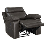 OSP Home Furnishings Bryson Recliner  Charcoal