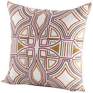 Pillow Cover - 22 x 22 | Multi Colored 09394-1 Multi Colored 09384-1 Cyan Design