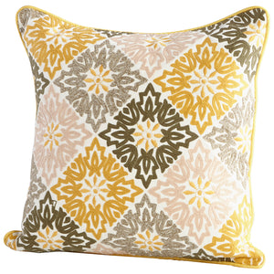 Pillow Cover - 18 x 18 | Yellow and Green 09405-1 Yellow and Green 09395-1 Cyan Design