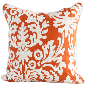 Pillow Cover - 18 x 18 | Orange 09406-1 Orange 09396-1 Cyan Design