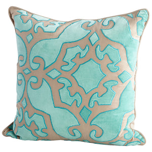 Pillow Cover - 18 x 18 | Turquoise 09407-1 Turquoise 09397-1 Cyan Design