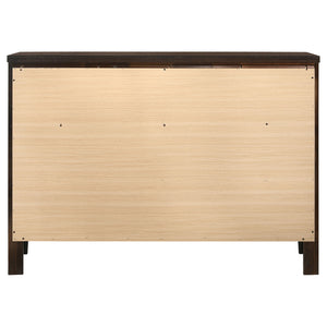 English Elm Wedgewood Cappuccino 6-Drawer Dresser with Rich Wood Finish, Spacious Storage for Linens & Clothing B062P375410