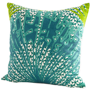 Pillow Cover - 18 x 18 | Green 09418-1 Green 09407-1 Cyan Design