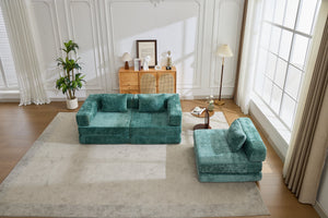 English Elm Compression Sofa - Versatile Chenille Convertible Floor Bed, No Assembly, Perfect For Small Spaces! W3723S00017
