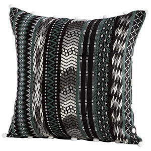 Pillow Cover - 18 x 18 | Green and Black 09439-1 Green and Black 09425-1 Cyan Design