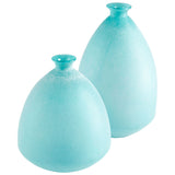 Brenner Vase Sky Blue 09446 Cyan Design